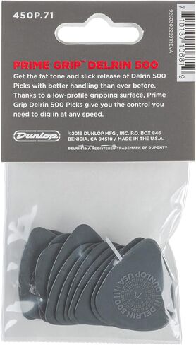 Dunlop Delrin 500 Prime Grip .71mm Guitar Picks in Saudi Arabia