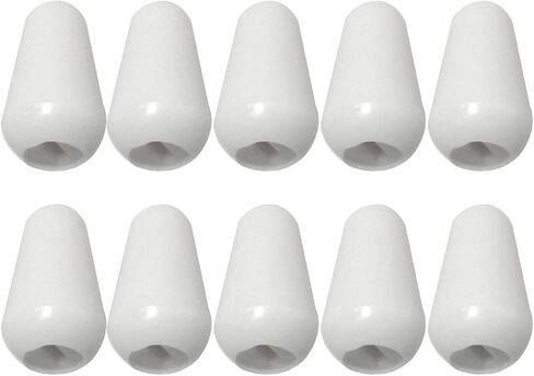 RuiLing 10pcs M3.5 Plastic 3 Way Toggle Switch Knob Tip Caps for Electric Guitar Parts Accessories Switch Cap Off-White in Kuwait