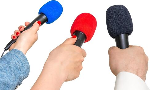 20Pcs Microphone Foam Covers Thick Handheld Stage Microphone Windscreen Reusable Mic Foam Filter Covers for Most Microphone (Black) in Kuwait