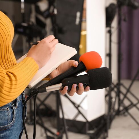 20Pcs Microphone Foam Covers Thick Handheld Stage Microphone Windscreen Reusable Mic Foam Filter Covers for Most Microphone (Black) in Kuwait