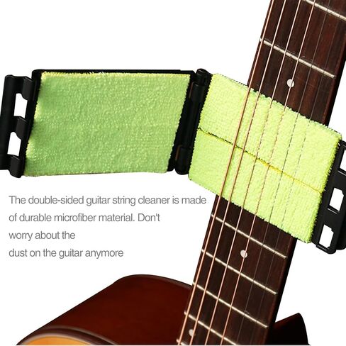 2 Pack Guitar String Cleaner, Used for Cleaning String and Fretboard, Guitar Fretboard Cleaning Maintenance Care Kit for Guitar/Bass/Mandolin/Ukulele in Kuwait