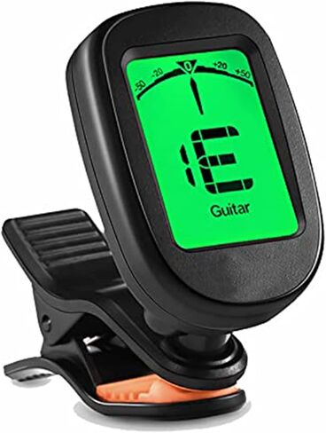 SDYQD 2 حزمة موالف الغيتار القيثارة كليب على الغيتار الكهربائي الصوتي باس المندولين الكمان البانجو كبير واضح شاشة LCD موالف الغيتار موالف لوني in Kuwait