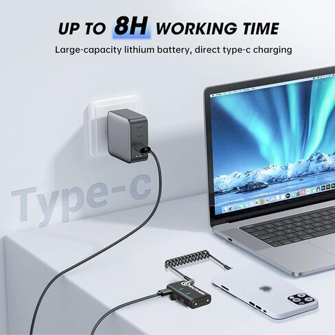 ميكروفون Hollyland Lark M1 اللاسلكي Lavalier، ميكروفون مدمج مع خاصية إلغاء الضوضاء، نطاق 656FT، تسجيل فيديو 8H، متوافق مع iPhone، الكاميرا، Android - بدون حقيبة شحن in Kuwait