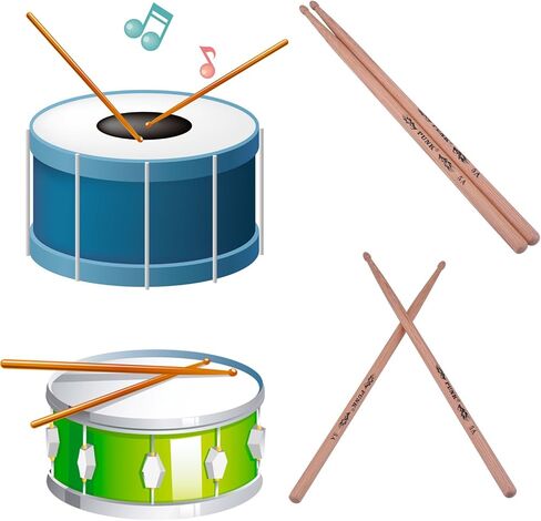 7A Drum Sticks Hickory Wood Drumsticks Wood Tip Drummer Instrument Drumsticks in Kuwait