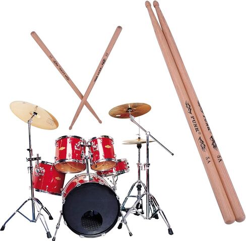 7A Drum Sticks Hickory Wood Drumsticks Wood Tip Drummer Instrument Drumsticks in Kuwait