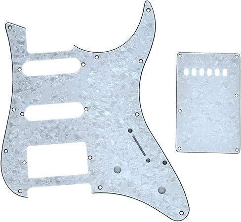 دوبرو جيتار HSS Pickguard وTremolo Trem غطاء خلفي يناسب جيتار ياماها باسيفيكا الأبيض اللؤلؤي in Kuwait