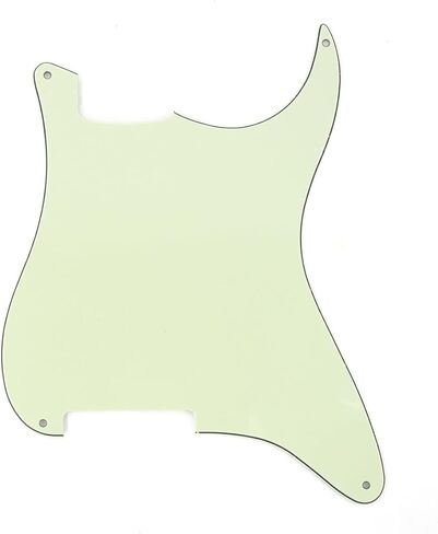 Musiclily 4 Hole Guitar Strat Pickguard Material Blank Scratch Plate Custom for Fender Stratocaster Electric Guitar Replacement, 1Ply Glossy Black in Kuwait