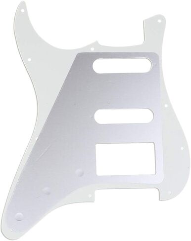 Musiclily Pro 11-Hole Modern Style Strat HSS Pickguard for American Stratocaster Guitar, 3Ply Black in Kuwait