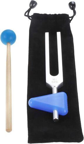 شوكات ضبط 528 هرتز بمطرقة سيليكون زرقاء، جل سيليكا مثلث، غطاء قماشي أسود، لعلاج الحمض النووي، علاج صوتي، شفاء مثالي، آلة موسيقية، متوازن، علاج، اهتزاز in Kuwait