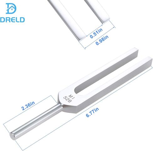 شوكات ضبط 528 هرتز بمطرقة سيليكون زرقاء، جل سيليكا مثلث، غطاء قماشي أسود، لعلاج الحمض النووي، علاج صوتي، شفاء مثالي، آلة موسيقية، متوازن، علاج، اهتزاز in Kuwait