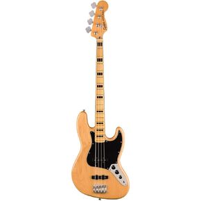 Squier Classic Vibe 70s 5-String Jazz Bass, Black, Maple Fingerboard
