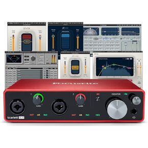 Focusrite Scarlett 4i4 (3rd Gen) USB Audio Interface plus Waves Musicians 2 Plugins Software Bundle in Kuwait