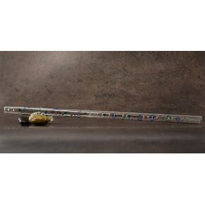 Hall Crystal Flute 12116 - فلوت زجاجي مضمن باللون Eb - Blue Delft