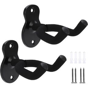 شماعات الغيتار هوك حامل الغيتار حامل حامل جدار الغيتار شماعات للحصول على غيتار صوتي وباس (2 حزمة) in Kuwait