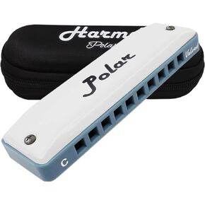 Harmo Polar Diatonic Harmonica Key of Db - Half-Valved Design for Extended Bends, Ideal for Swing, Bebop, and Blues - Mouth Organ with Case, Harmonica for Adults, Beginners & Professionals in Kuwait