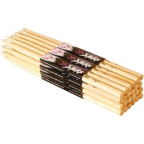 On-Stage Maple 5B Wood Tip Drumsticks, 12 Pairs