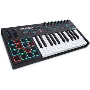 Alesis VI49 - 49 Key USB MIDI Keyboard Controller with, 16 Drum Pads, 12 Assignable Knobs, 36 Buttons and 5-Pin MIDI Out, Production Software Included Black