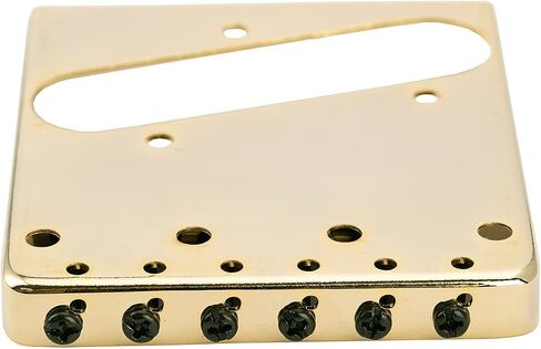 Musiclily Pro 54mm Telecaster Bridge Vintage 6 Barrel Saddles للجيتار الكهربائي Tele Style، كروم in Kuwait