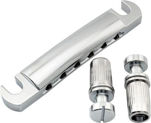 Musiclily ABR-1 Style Tune-o-matic Stop Tailpiece for Les Paul Style Guitar Replacement, Black in Saudi Arabia