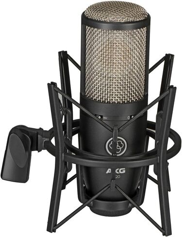 AKG ميكروفون مكثف بغشاء كبير P220 من بروجيكت ستوديو مع فلتر بوب وكابل اكس ال ار الى اكس ال ار in Saudi Arabia