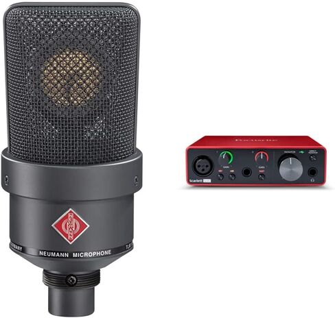 Sennheiser Pro Audio Neumann TLM 103-MT Large Diaphragm Cardioid Microphone, Black, XLR & TC-Helicon GoXLR Revolutionary Online Broadcaster Platform with 4-Channel Mixer, Motorized Faders in Kuwait
