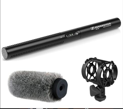 Sennheiser MKE 600 Shotgun Microphone with Auray Universal Shock Mount and Windshield, XLR in Saudi Arabia