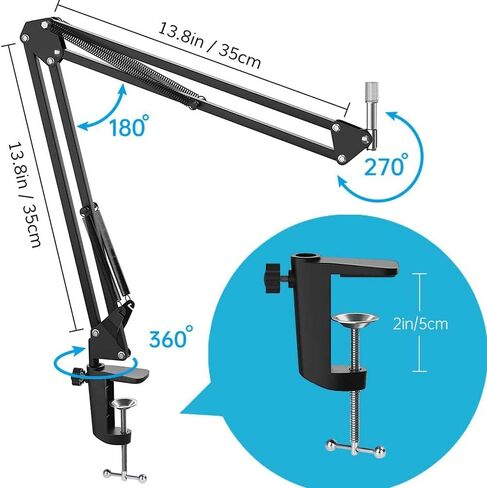 ZHENREN USB Streaming Microphone for Pc,Professional Studio Condenser Microphone Kit with Sound Card,Adjustable Arm,Shock Mount,Pop Filter for Recording, Podcasting, Home Studio, YouTube in Saudi Arabia