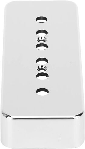 2 قطعة الغيتار بيك أب غطاء P90 لوح الصابون بيك أب يغطي الفضة مطلي بالكروم ملحقات ABS للآلات الموسيقية غيتار الكهربائي in Kuwait