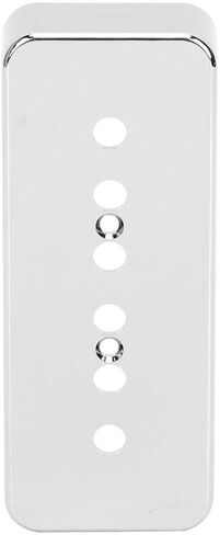 2 قطعة الغيتار بيك أب غطاء P90 لوح الصابون بيك أب يغطي الفضة مطلي بالكروم ملحقات ABS للآلات الموسيقية غيتار الكهربائي in Kuwait