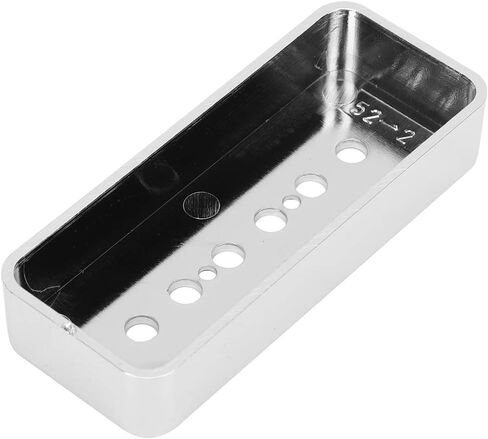 2 قطعة الغيتار بيك أب غطاء P90 لوح الصابون بيك أب يغطي الفضة مطلي بالكروم ملحقات ABS للآلات الموسيقية غيتار الكهربائي in Kuwait