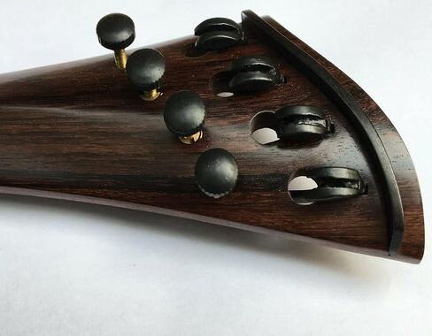 MUSICAL STRING Violin Harp Tailpiece Rosewood Built in Light Tuners Semi Hill 4/4 Brown, Full (75) in Kuwait
