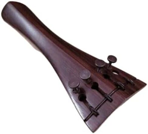 MUSICAL STRING Violin Tailpiece Rosewood Hill Model BUILT IN PUSH ADJUSTER 4/4, brown, Full (60) in Saudi Arabia