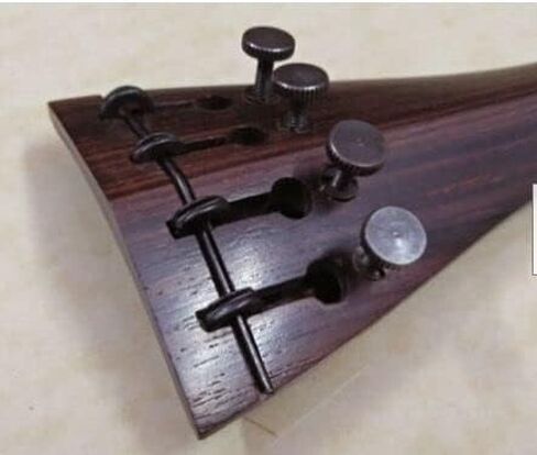MUSICAL STRING Violin Tailpiece Rosewood Hill Model BUILT IN PUSH ADJUSTER 4/4, brown, Full (60) in Saudi Arabia