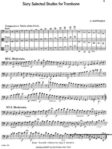 Sixty Selected Studies for Trombone, Book 1 in Saudi Arabia