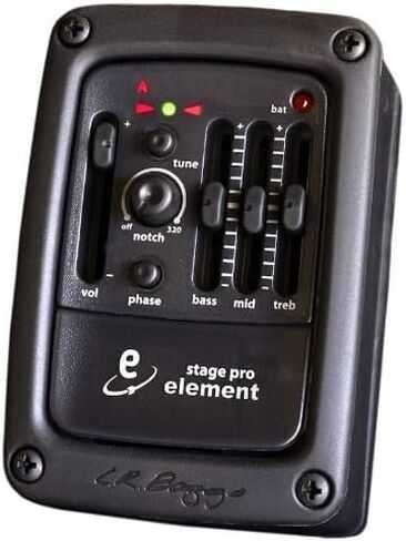 LR Baggs StagePro Element Advanced Undersaddle Pickup with Unrivaled Dynamic Range Bundle w/ 12x Fender Picks and Liquid Audio Polishing Cloth in Saudi Arabia
