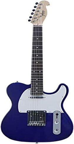 جيتار كهربائي Monoprice Indo Series 6 String Basswood-Body، يمين، أسود (625901) in Saudi Arabia