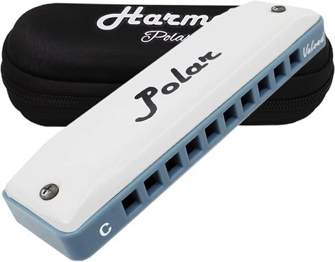 Harmo Polar Diatonic Harmonica Key of Db - Half-Valved Design for Extended Bends, Ideal for Swing, Bebop, and Blues - Mouth Organ with Case, Harmonica for Adults, Beginners & Professionals in Kuwait