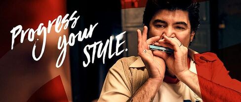 Hohner Harmonica Special 20 Key A Progressive Series 560PBXA 10 Holes، حزمة مع جراب صلب، قلادة هارمونيكا الصغيرة جوليت التلميع in Kuwait