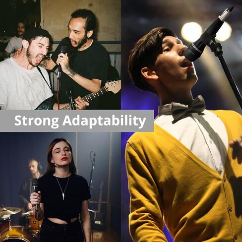 بروزور ميكروفون كاريوكي ديناميكي مع كيبل اكس ال ار بطول 16.4 قدم، ميكروفون معدني محمول باليد متوافق مع الة الكاريوكي/ مكبر الصوت/ الامبير/المولف لغناء الكاريوكي والخطاب وحفلات الزفاف والانشطة الخارجية in Kuwait