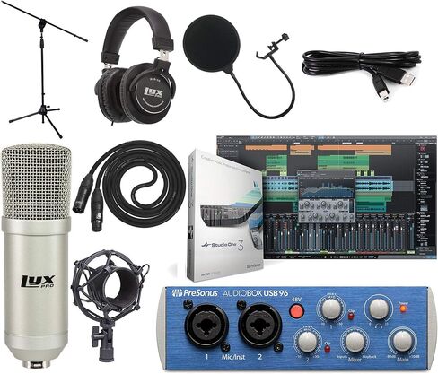 Presonus AudioBox 96 USB 2.0 Audio Interface Studio Bundle with Studio One Artist Software Pack (Interface Color May Vary in Blue or Black) in Saudi Arabia