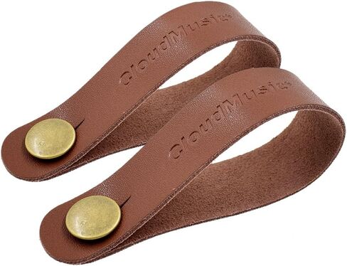 CLOUDMUSIC Ukulele Strap Guitar Strap Button Headstock Adapter 2pcs For Soprano Concert Tenor Baritone Ukulele Acoustic Guitar (brown) in Kuwait