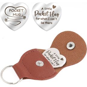 cobee Love Heart Pocket Hug Token, Long Distance Relationship Gifts Thinking of You Present Gifts Relationship Keepsake