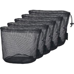 5pcs Nylon Mesh Bag Travel Stuff Sack Sports Equipment Bag BVP01XL in Saudi Arabia