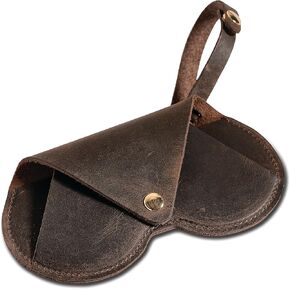 DAYLEA Sunglass Case, Soft Leather Sunglasses Bag, Crossbody Glasses Case Holder, Travel Glass Pouch, Sunglasses Pouch