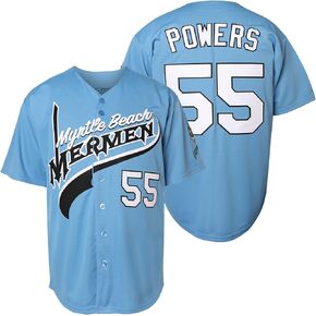 NJKA Kenny Powers #55 Baseball Jersey Shirt Eastbound and Down Movie Baseball Jersey Stitched