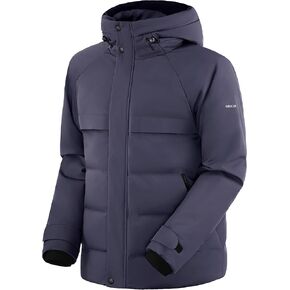 Orolay Men's Down Jacket with Adjustable Hood