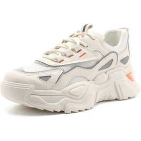 YYSPR Women's Fashion Platform Lace Up Sneakers Lightweight Walking Running Shoes