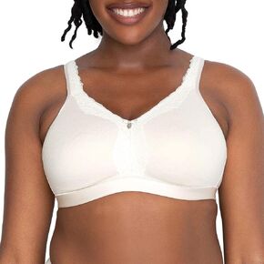 Curvy Couture Women's Plus Size Cotton Luxe Unlined Wire-Free Bra