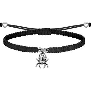 WSNANG Halloween Wish Bracelet Ghost Skeleton Bat Spider Witch Charm Wish Bracelet Halloween Party Favor Halloween Card Gift in Kuwait