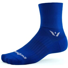 Swiftwick ASPIRE FOUR Trail Running, Cycling Crew Socks, Firm Compression Fit